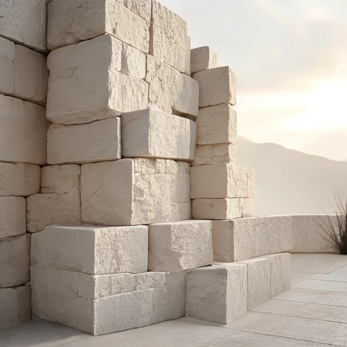 Detailed view of precise Inca dry stone masonry walls
