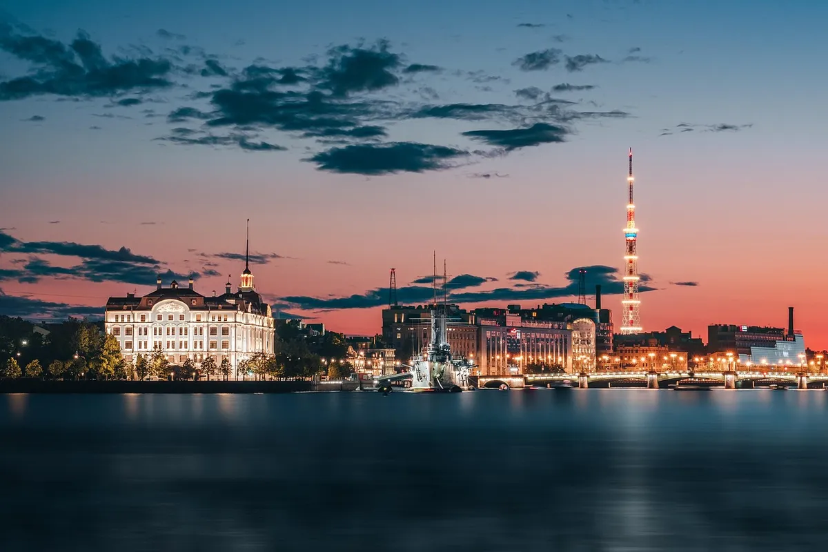 twilight, bridge, fortress, river, church, leningrad, architecture, night city, historical place, embankment, cultural heritage, tourism, st petersburg, landsca